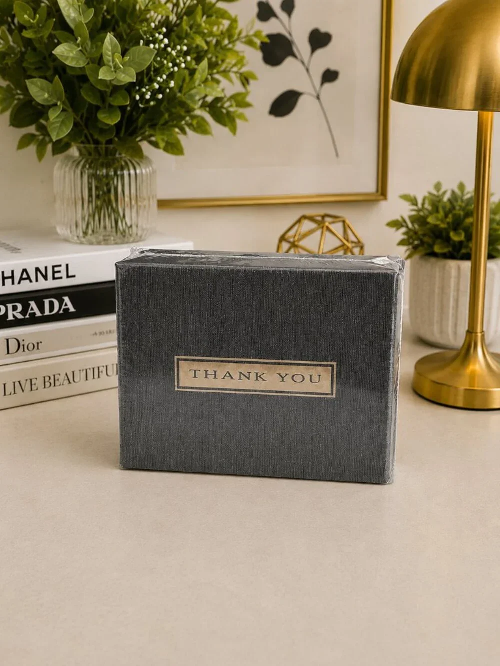 PAPERAGE Thank You Cards Gold Foil Embossed Ivory Blank Cards Envelopes 48 Ct